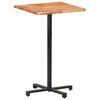 vidaXL Bartafel met natuurlijke randen 60x60x110 cm massief acaciahout