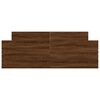 vidaXL Bedframe hoofd- en voeteneinde bruin eikenkleur 140x190 cm