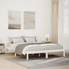 vidaXL Bedframe extra lang zonder matras grenenhout wit 160x220 cm