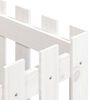 vidaXL Plantenbak met hekontwerp 40x40x40 cm massief grenenhout wit