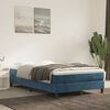 vidaXL Boxspring bed 120x200 cm fluweel donkerblauw