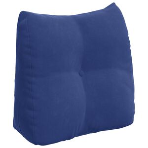 vidaXL Rugkussen Politieblauw 45 x 24 x 50 cm Fluweel