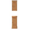 vidaXL Badkamermeubelset met plank VIGO 2 pcs Bruin en Honingbruin