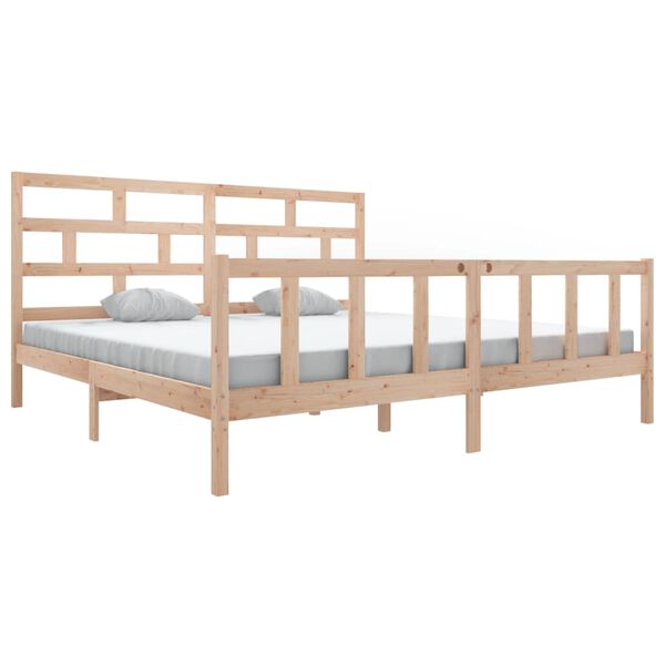 vidaXL Bedframe massief grenenhout 180x200 cm