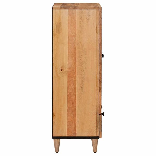vidaXL Hoge kast Naturel 60 x 33,5 x 100 cm Massief Mango Hout