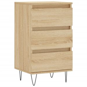 vidaXL Dressoir 40x35x70 cm bewerkt hout sonoma eikenkleurig