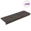 vidaXL Trapmatten Zelfklevend 20 stuks 65x21x4 cm Antraciet