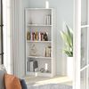 vidaXL Boekenkast met 4 schappen 60x24x142 cm bewerkt hout wit