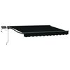 vidaXL Handmatige Luifelhouder met LED's 3,5 x 2,5 m