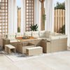vidaXL Tuin Sofa Set met kussen met opslag 12 pcs Beige en Cr&egrave;me