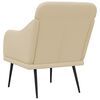 vidaXL Fauteuil 63x76x80 cm stof cr&egrave;mekleurig