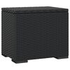 vidaXL Hockers met kussens 2 st 40x30x40 cm poly rattan zwart