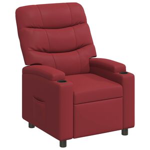 vidaXL Ligstoel Wijnrood 75 x 93 x 102 cm Stof