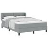 vidaXL Boxspringbed met matras met matras Lichtgrijs 140 x 190 cm Stof
