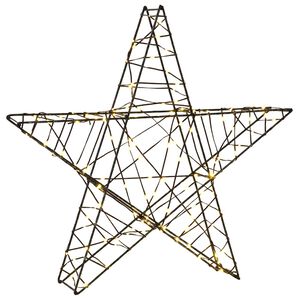 vidaXL 3D-kerstster 120 LED's Warmwit 55 x 53,5 x 10 cm