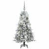 vidaXL Kunstmatige Inklapbare Kerstboom Wit 120 cm PE en PVC