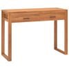 vidaXL Bureau met 2 lades 100x40x75 cm teakhout