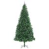 vidaXL Kunstkerstboom Groen 300 cm PVC en Metaal en Plastic