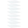 vidaXL Wandschappen 8 st 40x40x1,5 cm spaanplaat wit