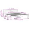 vidaXL Bedframe Wasbruin 180 x 200 cm Massief grenenhout
