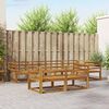 vidaXL Buiten bankenset 7 pcs Naturel Massief Acaciahout