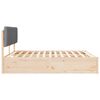 vidaXL Bedframe met Gevoerd Hoofdgedeelte Lichtgrijs 180 x 200 cm
