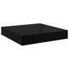 vidaXL Wandschappen zwevend 2 st 23x23,5x3,8 cm MDF hoogglans zwart