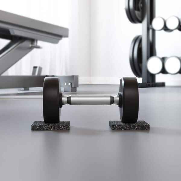 vidaXL Rubberen Roller Zwart Rubber