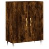 vidaXL Dressoir 69,5x34x90 cm bewerkt hout gerookt eikenkleurig