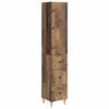 vidaXL Kastenset 2 pcs 33 x 34,5 x 90 cm Bewerkt hout