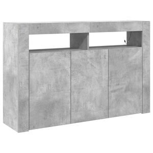 vidaXL Dressoir Beton Grijs 116 x 30 x 75 cm Bewerkt hout