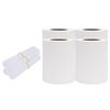 vidaXL Tuinschermen 4 st 35x0,19 m PVC wit