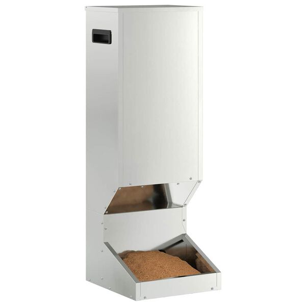 vidaXL Hertenvoerbak Zilver 28 x 30 x 80 cm Gegalvaniseerd staal