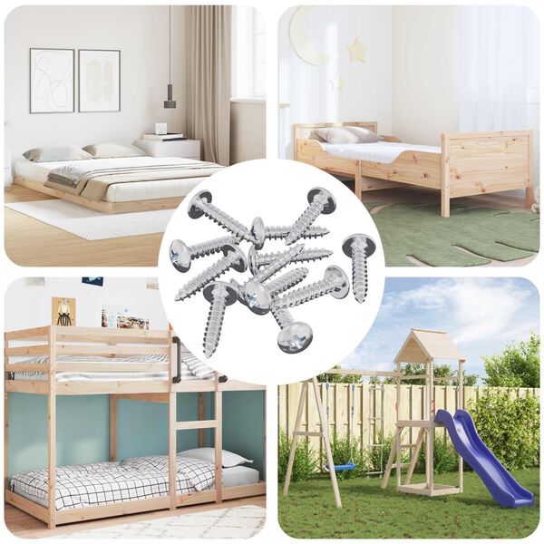 vidaXL Zelftappende Nagel 12 pcs Verzinkt 4 x 20 mm Staal