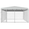 vidaXL Hondenkennel voor buiten met dak 7,6x3,8x2,3 m
