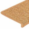 vidaXL Trapmatten zelfklevend 30 st sisal-look 65x21x4 cm sisal