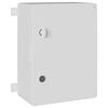 vidaXL Bedieningskast Grijs 37 x 16,5 x 40 cm ABS Kunststof