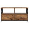 vidaXL TV-kast Oud Hout 90 x 33 x 45 cm Engineered hout en staal