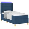 vidaXL Boxspringbed met matras met hoofdeinde Blauw 100 x 200 cm Stof