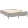 vidaXL Bedframe zonder matras stof lichtgrijs 140x190 cm