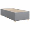 vidaXL Boxspring met matras stof lichtgrijs 80x200 cm