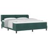 vidaXL Boxspringbed met hoofdeinde Donkergroen 180 x 200 cm Fluweel