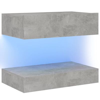 vidaXL Nachtkastje 60x35 cm spaanplaat betongrijs
