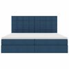 vidaXL Opslag bed met matras met matras Blauw 200 x 200 cm Polyester