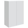 vidaXL Wandkast Wit 66 x 34,5 x 90 cm Bewerkt hout