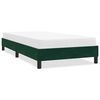 vidaXL Bedframe zonder matras 80x220 cm fluweel donkergroen