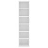 vidaXL Cd-kast 21x20x88 cm bewerkt hout wit