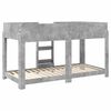 vidaXL Bunk Bed voor Kinderen Beton Grijs 100 x 190 cm Bewerkt hout