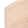 vidaXL Wandschap 60x50x2 cm onbehandeld massief eikenhout