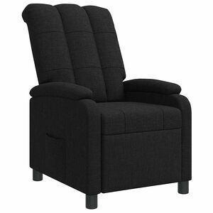 vidaXL Relaxfauteuil Zwart Stof